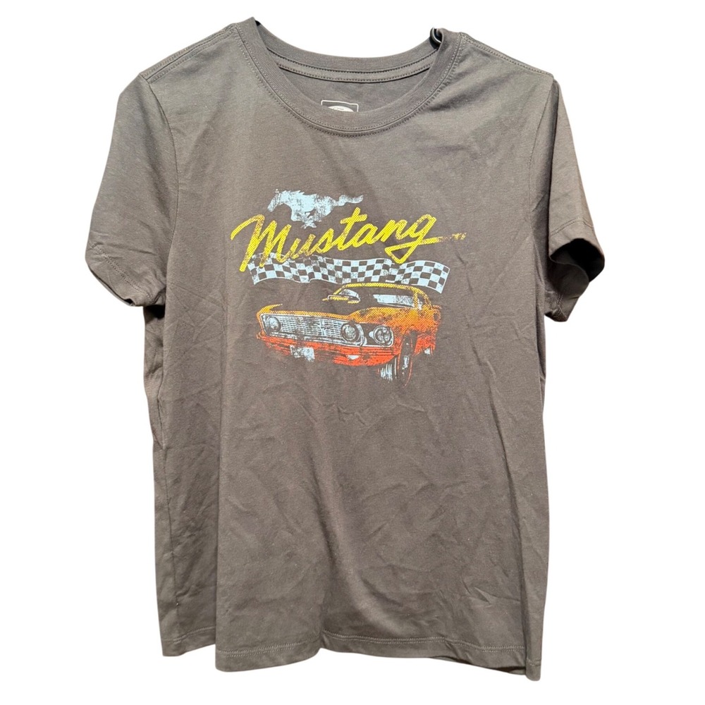 Ford Mustang Graphic‎ T-Shirt Forever 21 Charcoal Grey XL Retro Car Tee